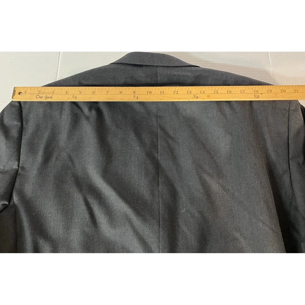 Unbranded Two Piece Suit Mens 48R Charcoal Grey Business Formal Blazer